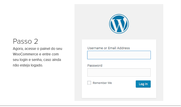 Submenu do WooCommerce com opção Configurações destacada