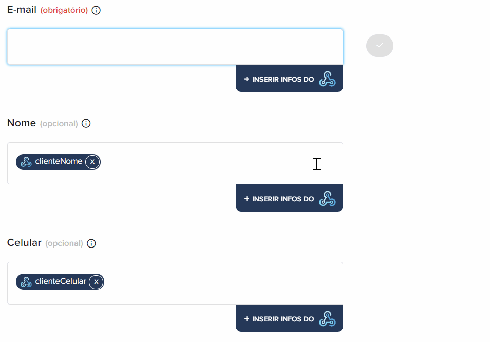 Processo de mapeamento de campos entre Notazz e ferramenta de destino na Pluga