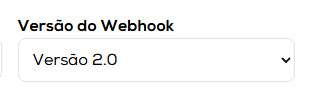 Seleção de versão 2 do webhook