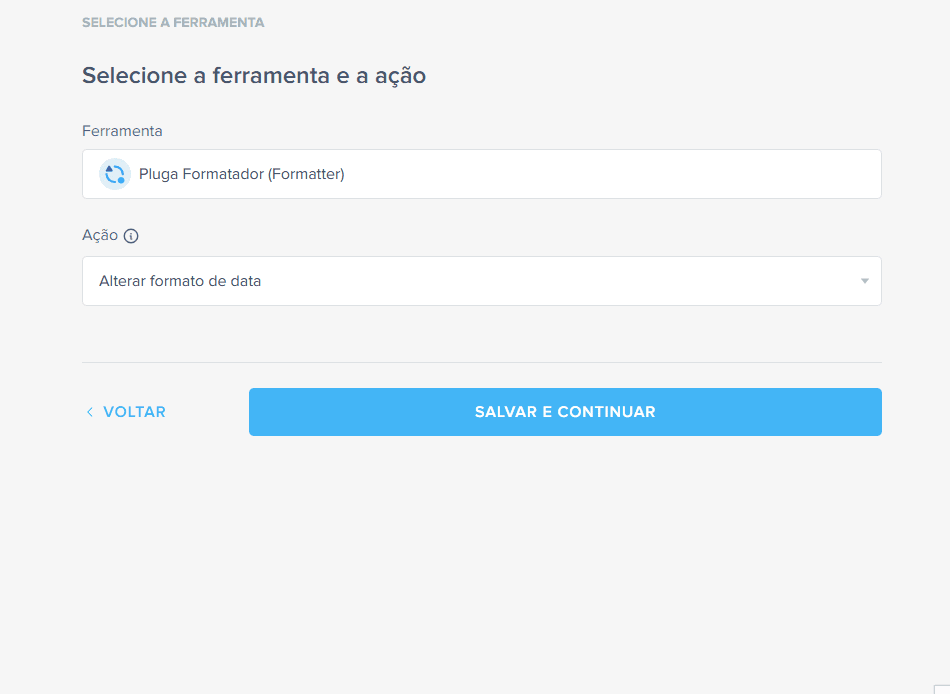 Configuração do Formatador da Pluga para alterar formato de data e ajustar fuso horário entre ferramentas