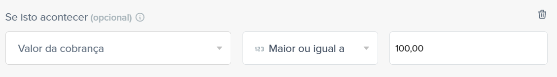 Exemplo de filtro numérico com critério maior ou igual a