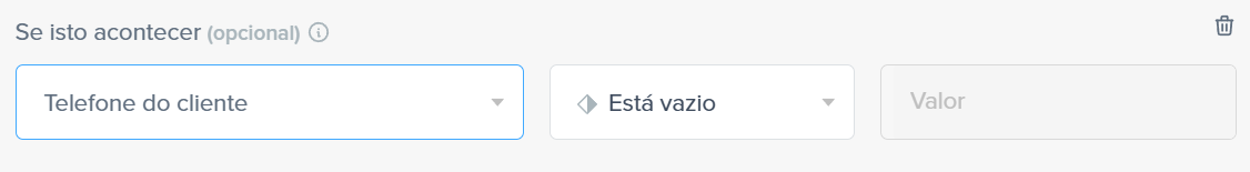 Exemplo de filtro global com critério está vazio